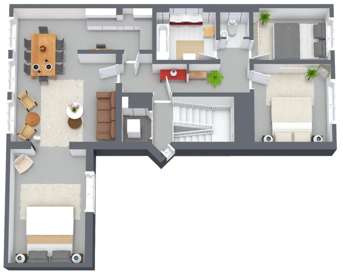 האסלט City Apartment 3 Bedroom, Kitchen, Wifi, Workspace, Coffee, Central מראה חיצוני תמונה